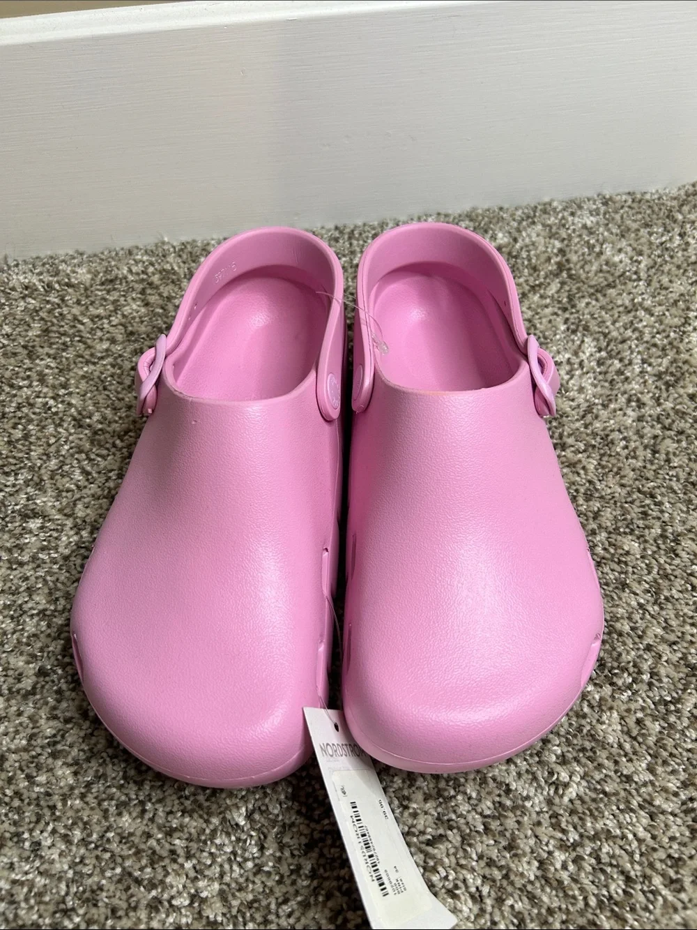 NEW Birkenstock Birki Flow Kids EVA Pink Clogs Slip On Shoes Size 34